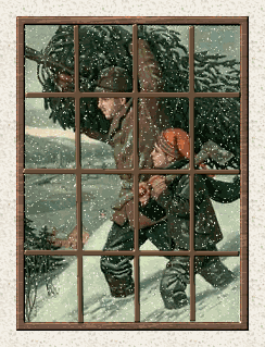 Christmas window graphics