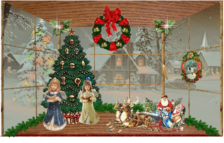 Christmas window graphics