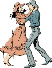 Country line dance graphics