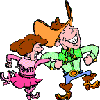 Country line dance graphics