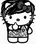 Hello kitty emo