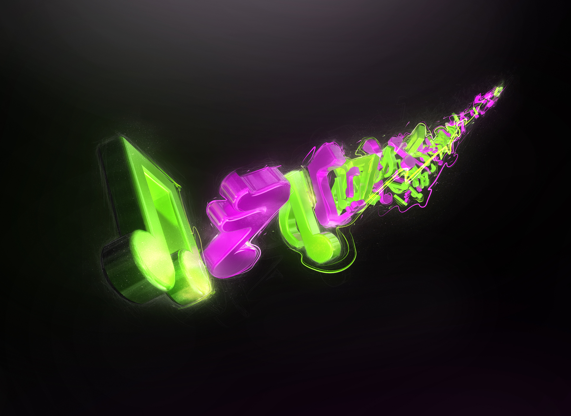 Music notes graphics