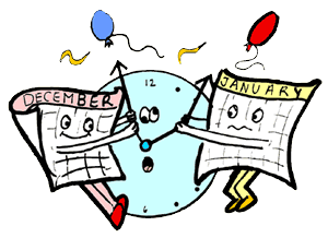 Old and new year graphics