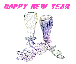 Old and new year graphics