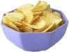 Potato chips graphics