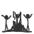 Sign figures small graphics