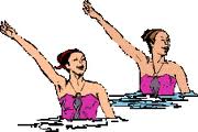 Synchronized swimming graphics