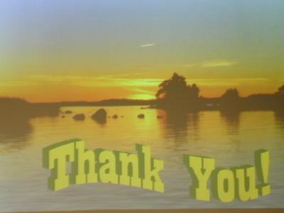 Thank you graphics