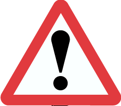 Warning sign graphics