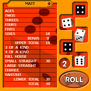 Yahtzee graphics