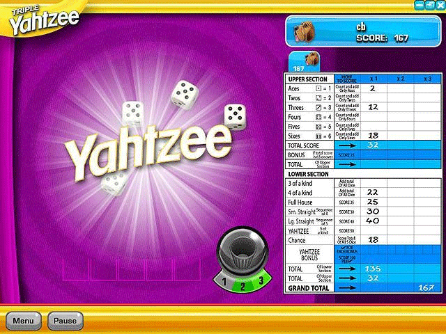 Yahtzee graphics