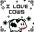 Cow icon graphics