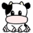 Cow icon graphics
