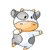 Cow icon graphics