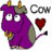 Cow icon graphics