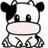 Cow icon graphics