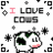 Cow icon graphics