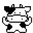 Cow icon graphics