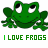 Frogs icon graphics