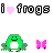 Frogs icon graphics