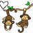 Monkeys icon graphics