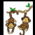 Monkeys icon graphics