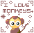 Monkeys icon graphics