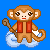 Monkeys icon graphics