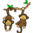 Monkeys icon graphics