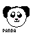 Panda icon graphics
