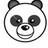 Panda icon graphics