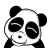 Panda icon graphics