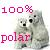 Polar bear icon graphics