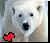 Polar bear icon graphics