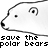 Polar bear icon graphics