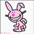 Rabbits icon graphics