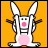 Rabbits icon graphics