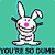 Rabbits icon graphics