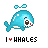 Whales icon graphics