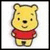 Baby pooh icon graphics