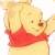 Baby pooh icon graphics