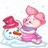 Baby pooh icon graphics