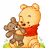 Baby pooh icon graphics