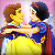 Snow white icon graphics