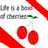 Cherries icon graphics