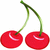 Cherries icon graphics