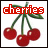 Cherries icon graphics