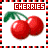 Cherries icon graphics