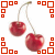 Cherries icon graphics