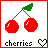 Cherries icon graphics